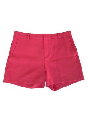 Banana Republic Women's Tailored Shorts Reddish Pink Size 6 Stretch Back Pockets